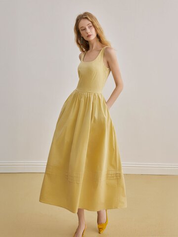YY_U-neck camisole dress
