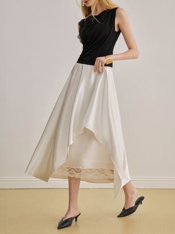 YY_Irregular hems skirt