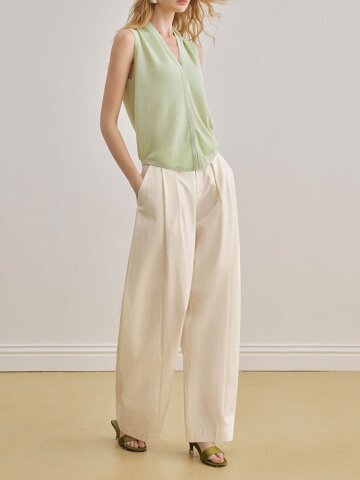 YY_Straight wide-leg pants