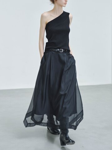TG_Sheer layered maxi skirt_2color