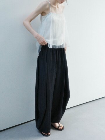 TG_Draped wide leg pants_2color