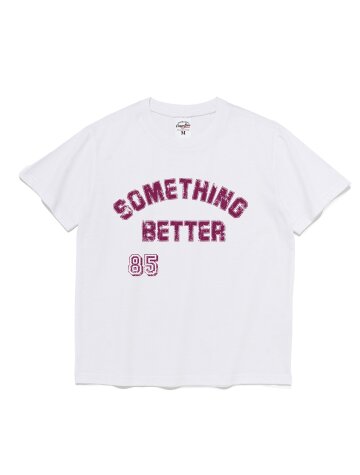 썸띵 베러 85 그래픽 우먼 반팔티 (화이트)