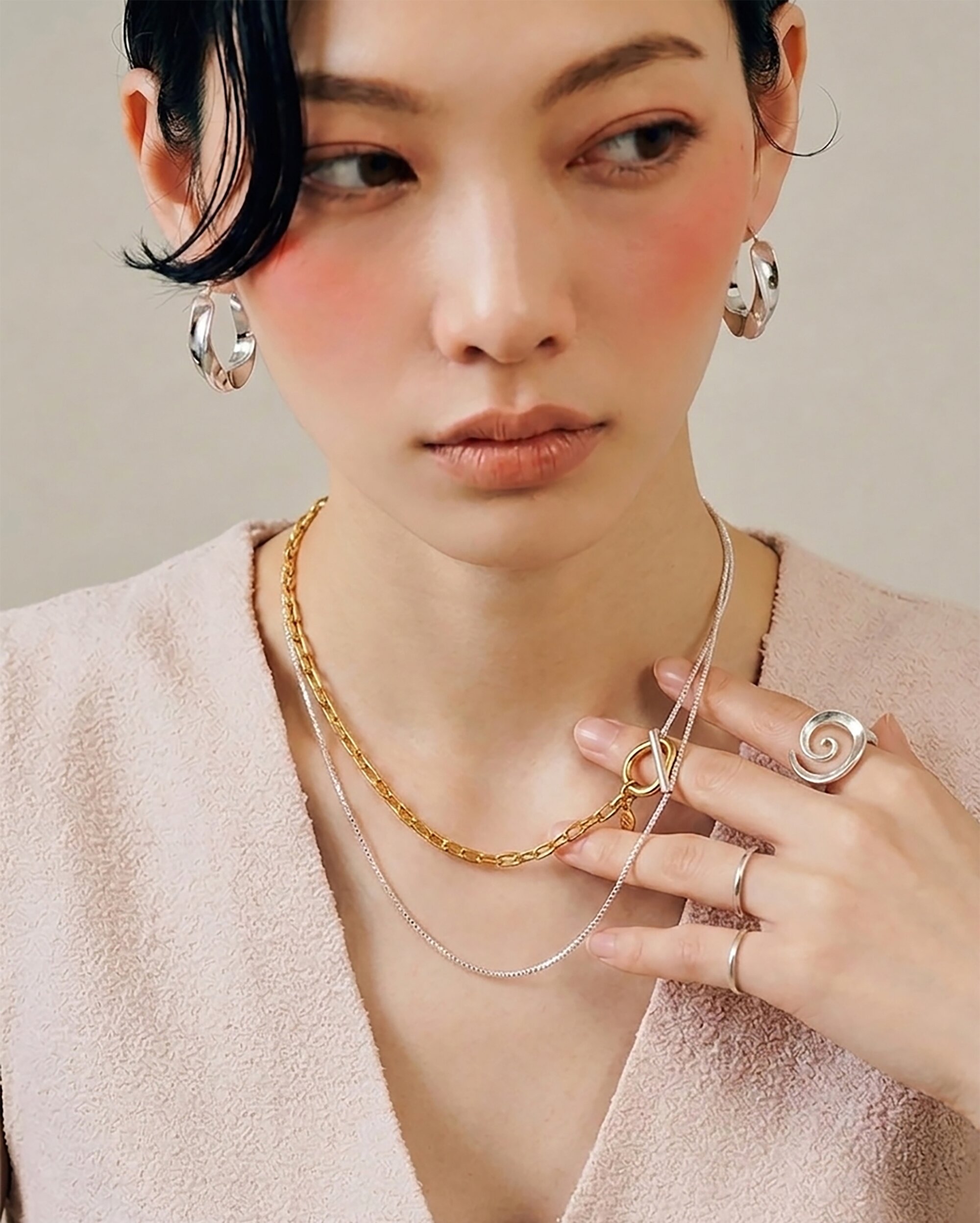[컨젠] Dual Blend Necklace 듀얼 블렌드 네크리스