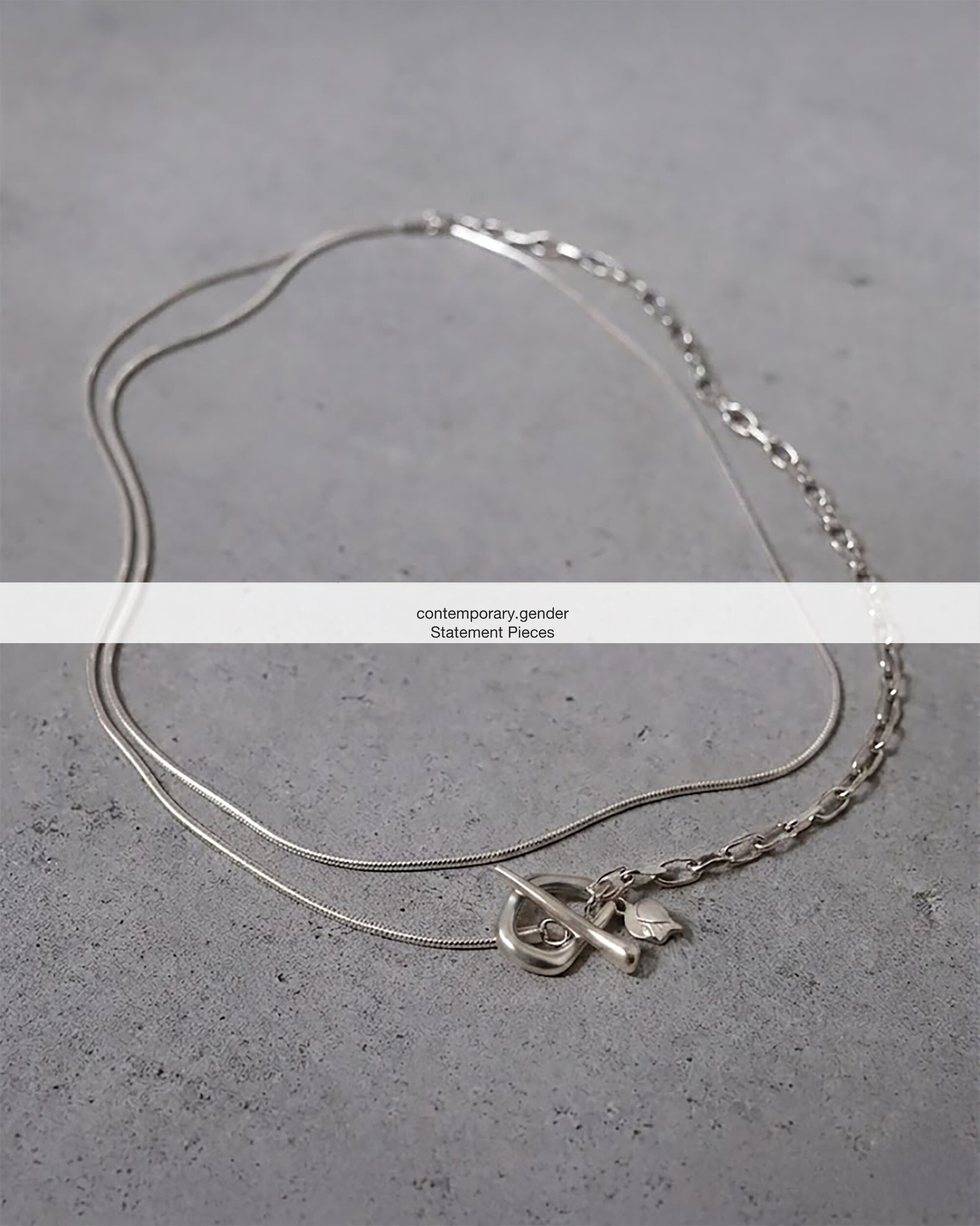 [컨젠] Dual Blend Necklace 듀얼 블렌드 네크리스