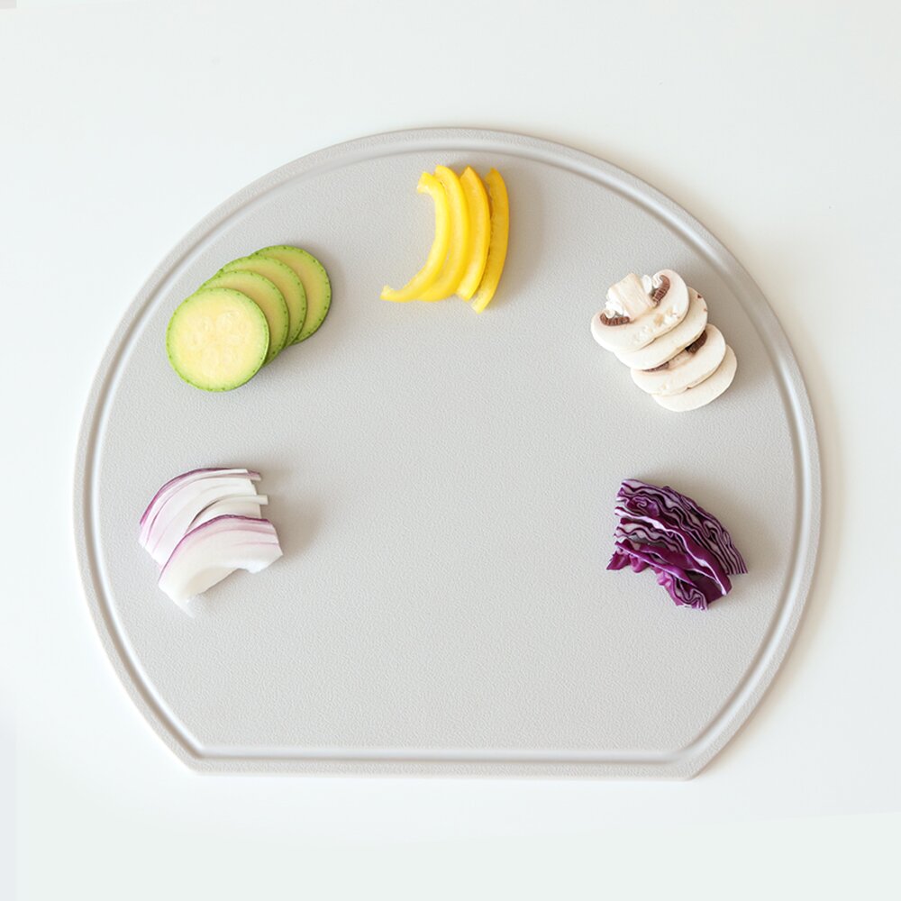 리본제이 칼자국 이염에 강한 TPU 반달 도마 34cm / 99.9% 항균 이유식 앙면도마