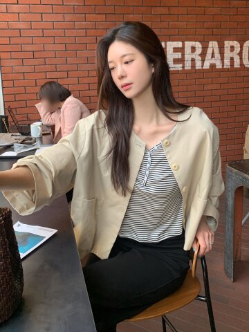 로우 트렌치 숏 자켓_PJJK260404