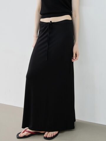 Comfort Long Skirt_Black
