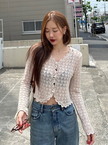 멘트 빈티지 가디건_PJCD260502