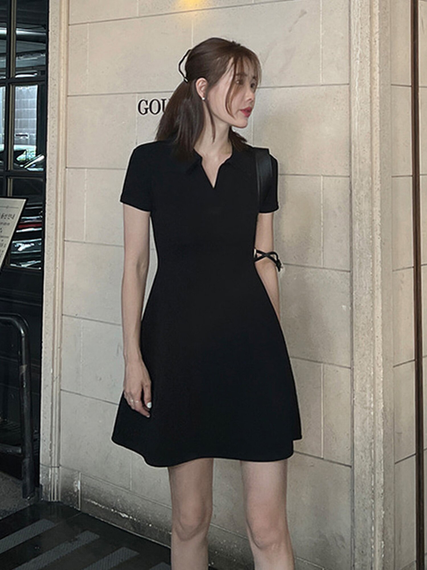 헤이 카라 반팔 원피스_PJOP260503