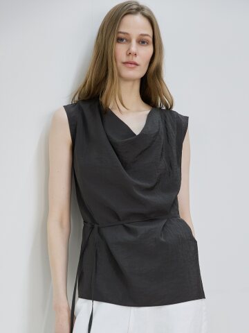Air Blouse_Charcoal






