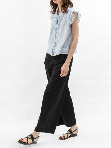 WD_Layered waist wide pants_2color