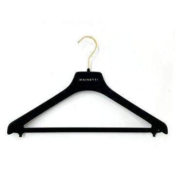 메이네티 프리미엄 벨벳 상하의 옷걸이 1P (Black)