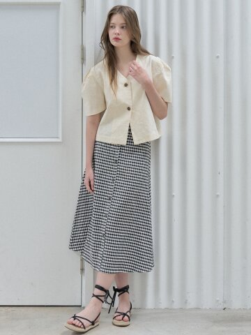 Two-Way Puff Blouse Jacket - YELLOW