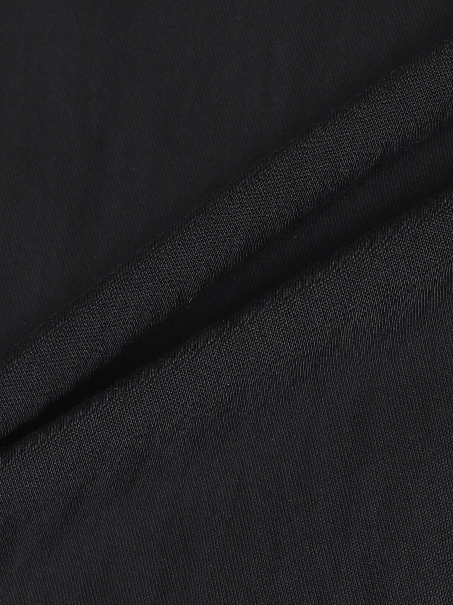 사이드 배색 백 밴딩 슬랙스 팬츠 (BLACK)