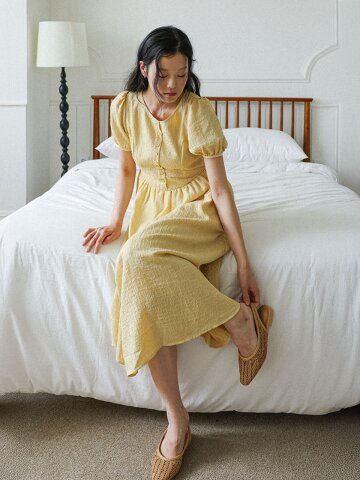 LS_Sunny bloom midi dress_YELLOW