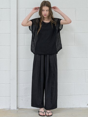 Poncho Oversized Knit - BLACK