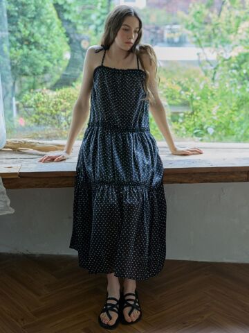 Small print onepice Black








