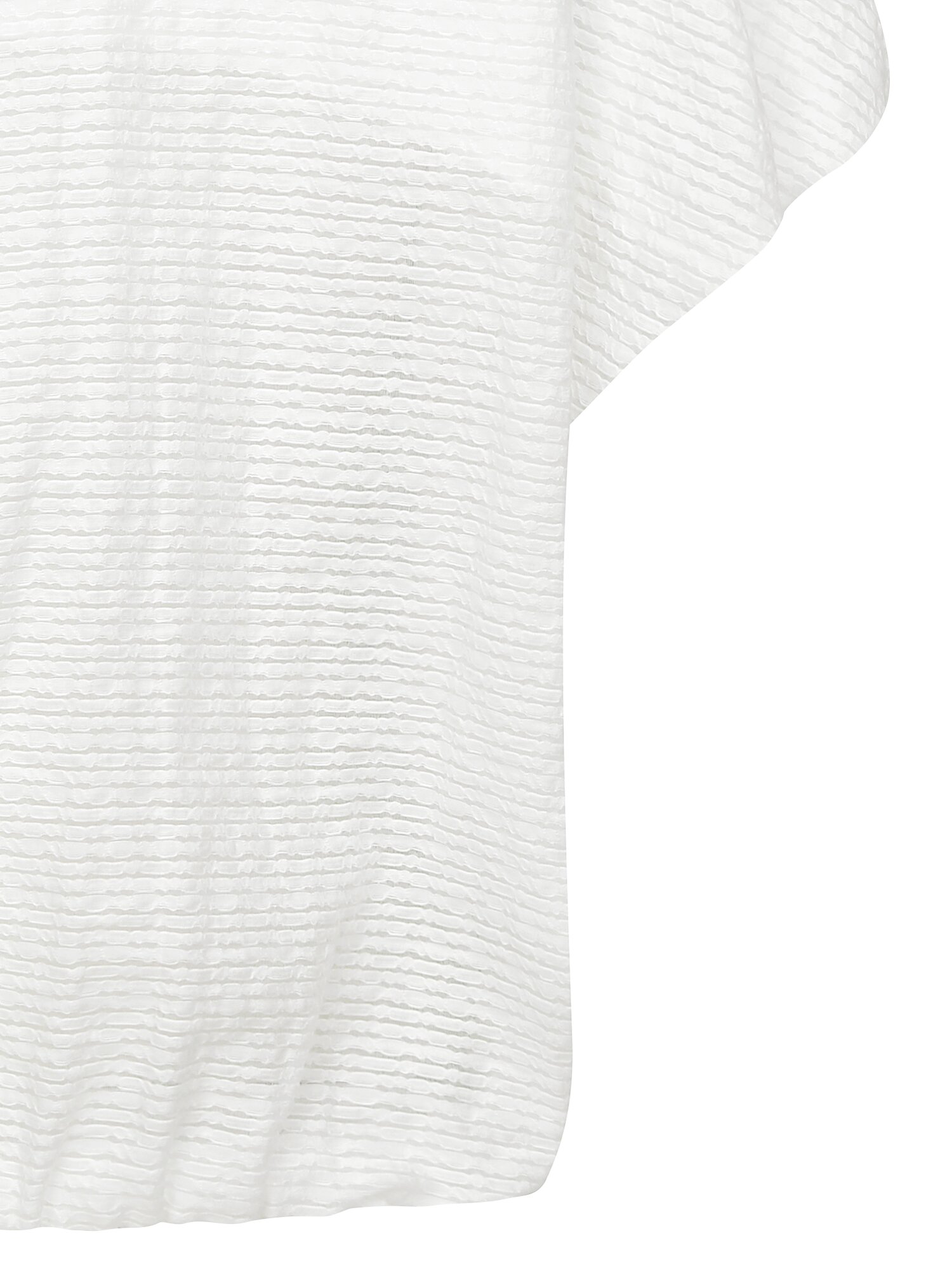텍스쳐 볼륨 슬리브 블라우스 (WHITE)