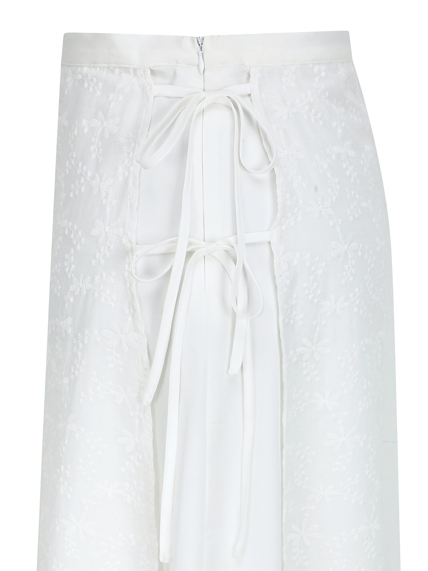 레이스 랩 A라인 스커트 (WHITE)