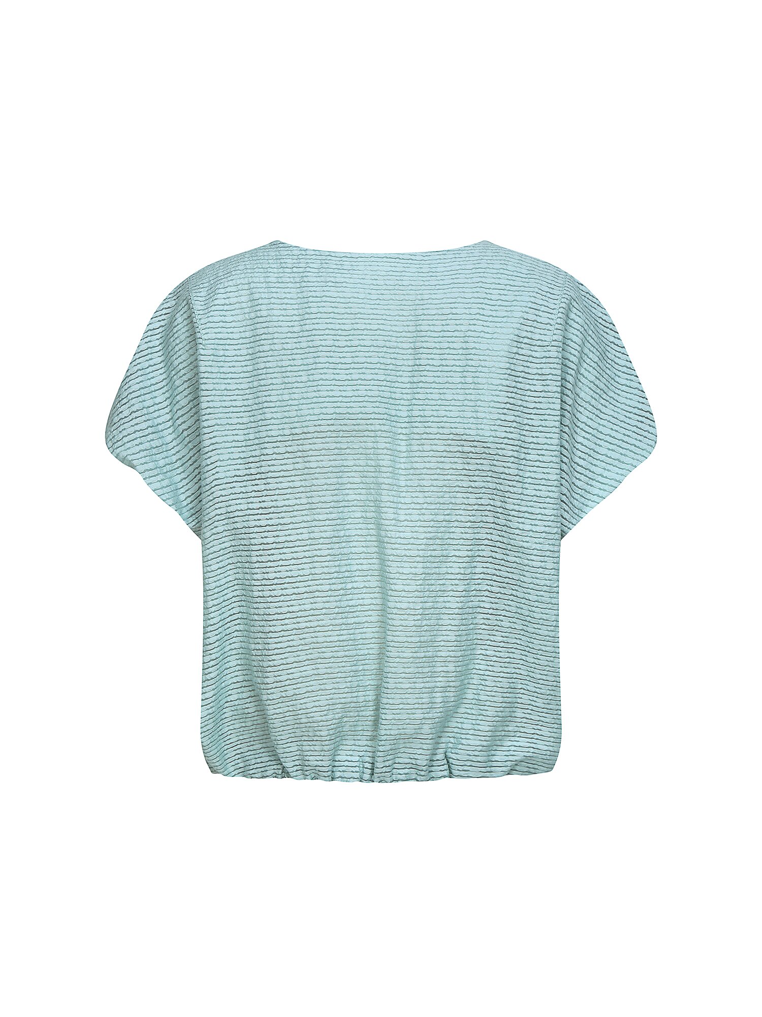 텍스쳐 볼륨 슬리브 블라우스 (MINT)