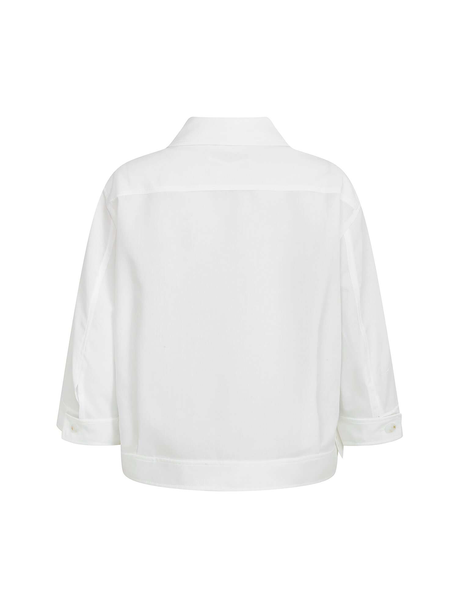 아웃 포켓 롤업 셔츠 재킷 (IVORY)