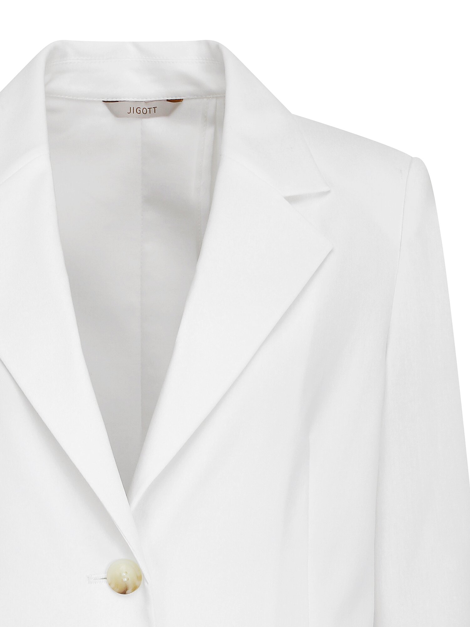 린넨 아웃 포켓 싱글 재킷 (WHITE)