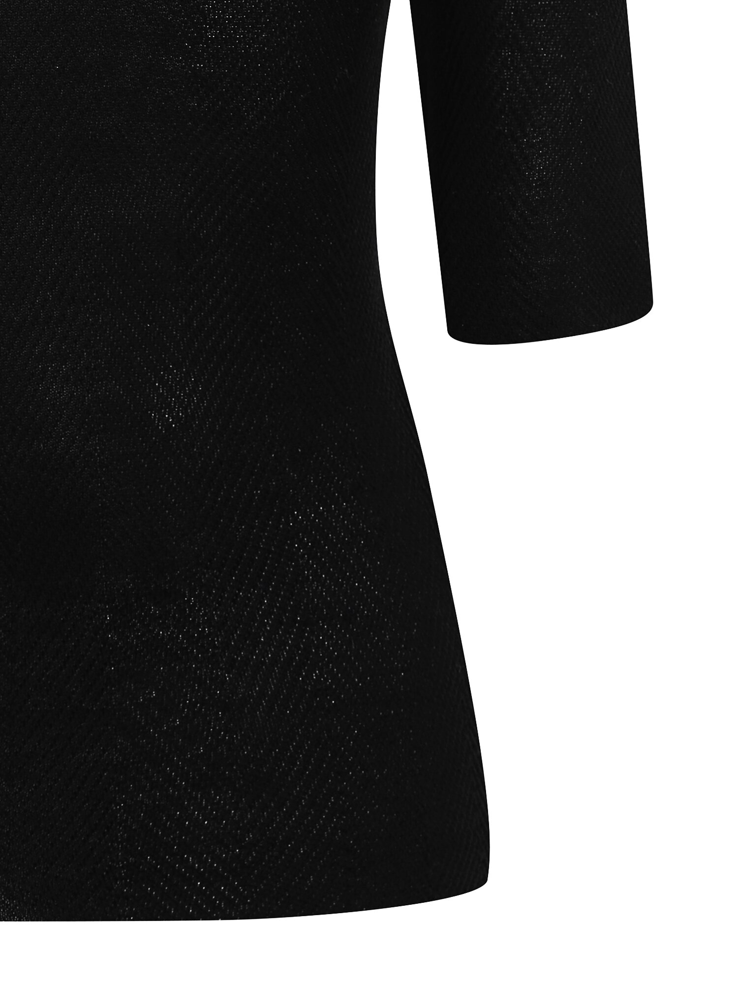 사선 골지 라운드넥 풀오버 니트 (BLACK)