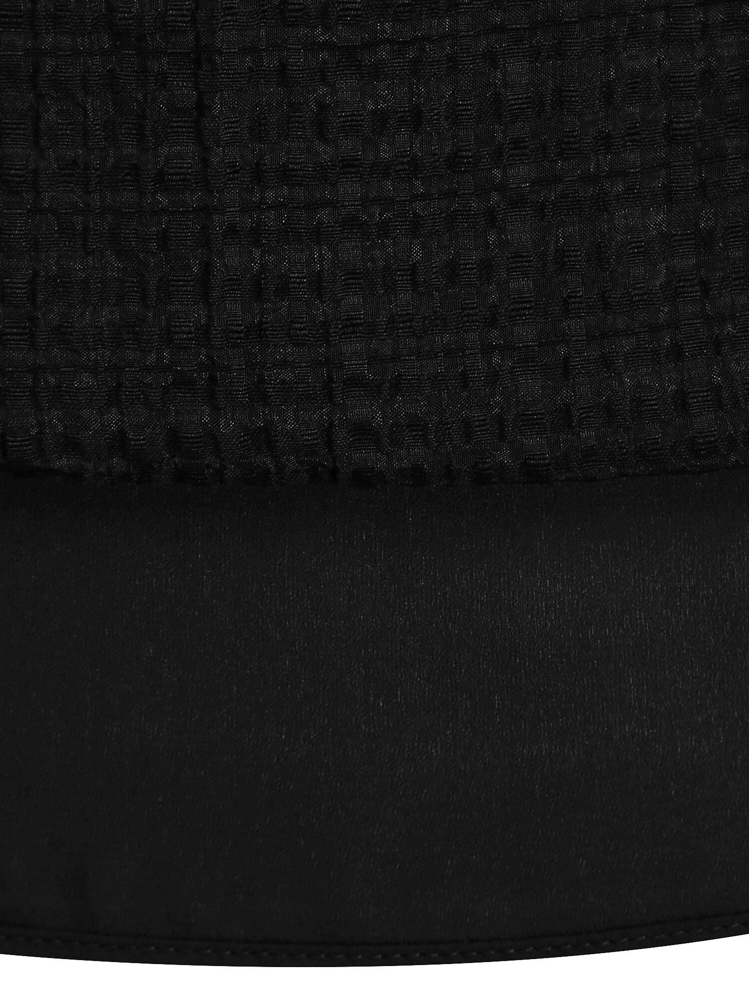 언밸런스 셔링 플레어 스커트 (CHECK BLACK)
