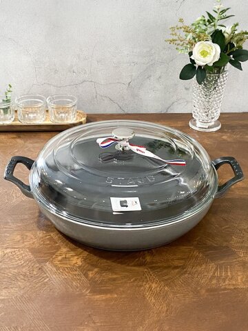 스타우브 B품 브레이저 유리뚜껑 30cm(전골팬) 그레이 148193018-B