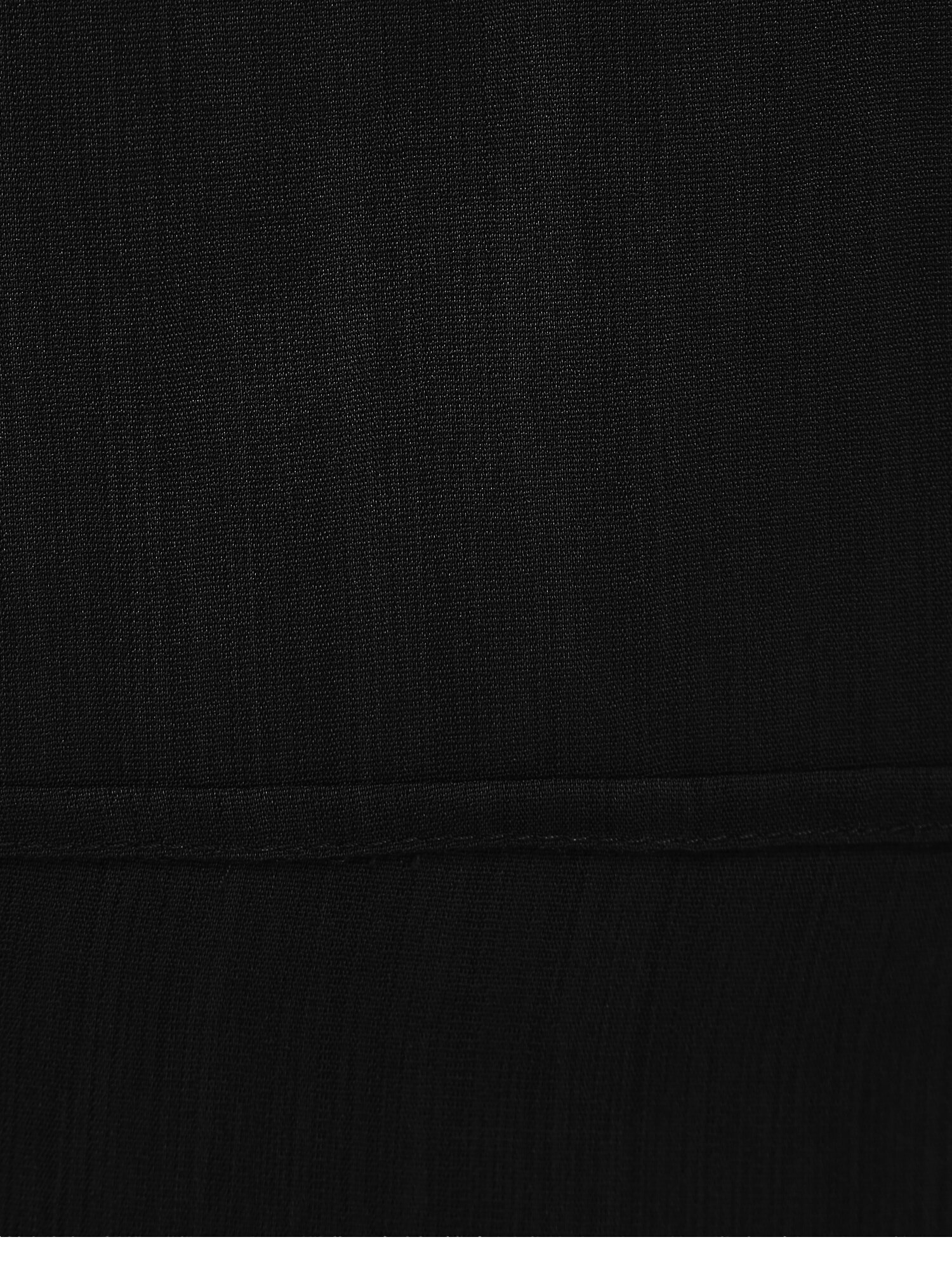 플리츠 헴 라운드넥 원피스 (BLACK)