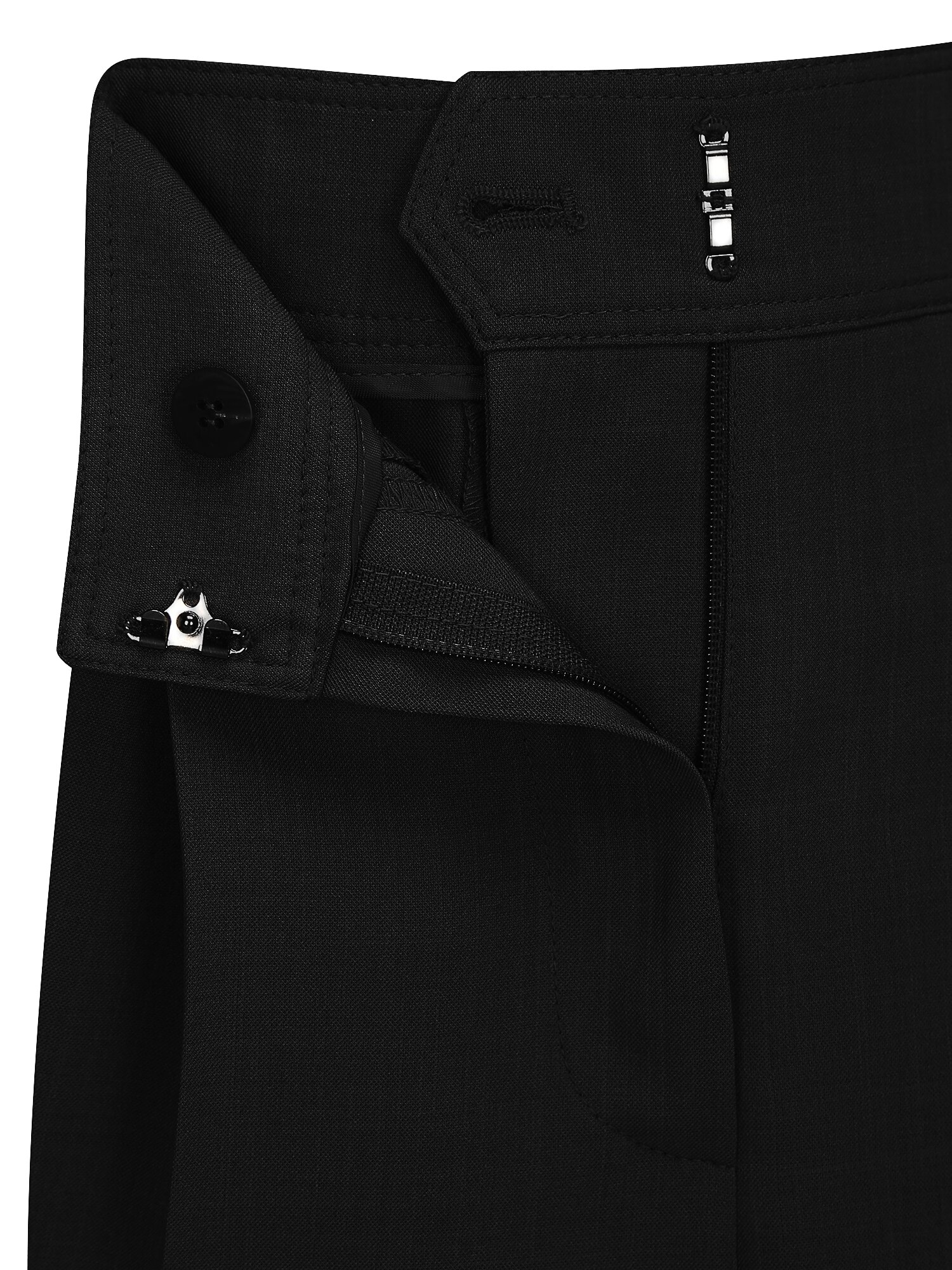클래식 벨티드 원턱 숏 팬츠 (BLACK)