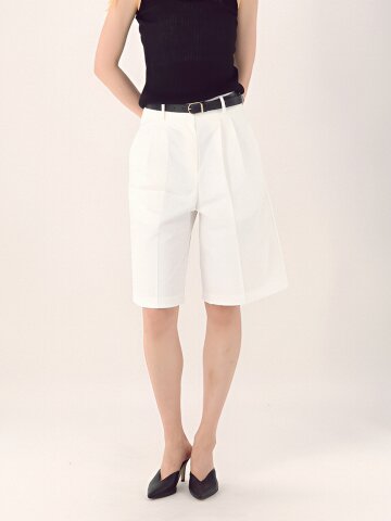 Contour Bermuda Pants _White