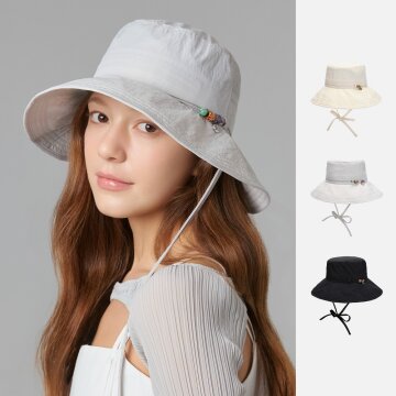 보호시크 메쉬배색 버킷햇 사오린 (3 colors)