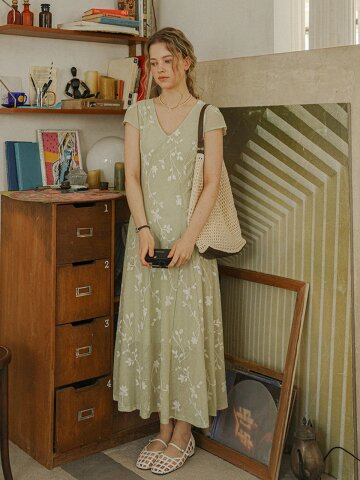 PM_Garden bloom dress_GREEN