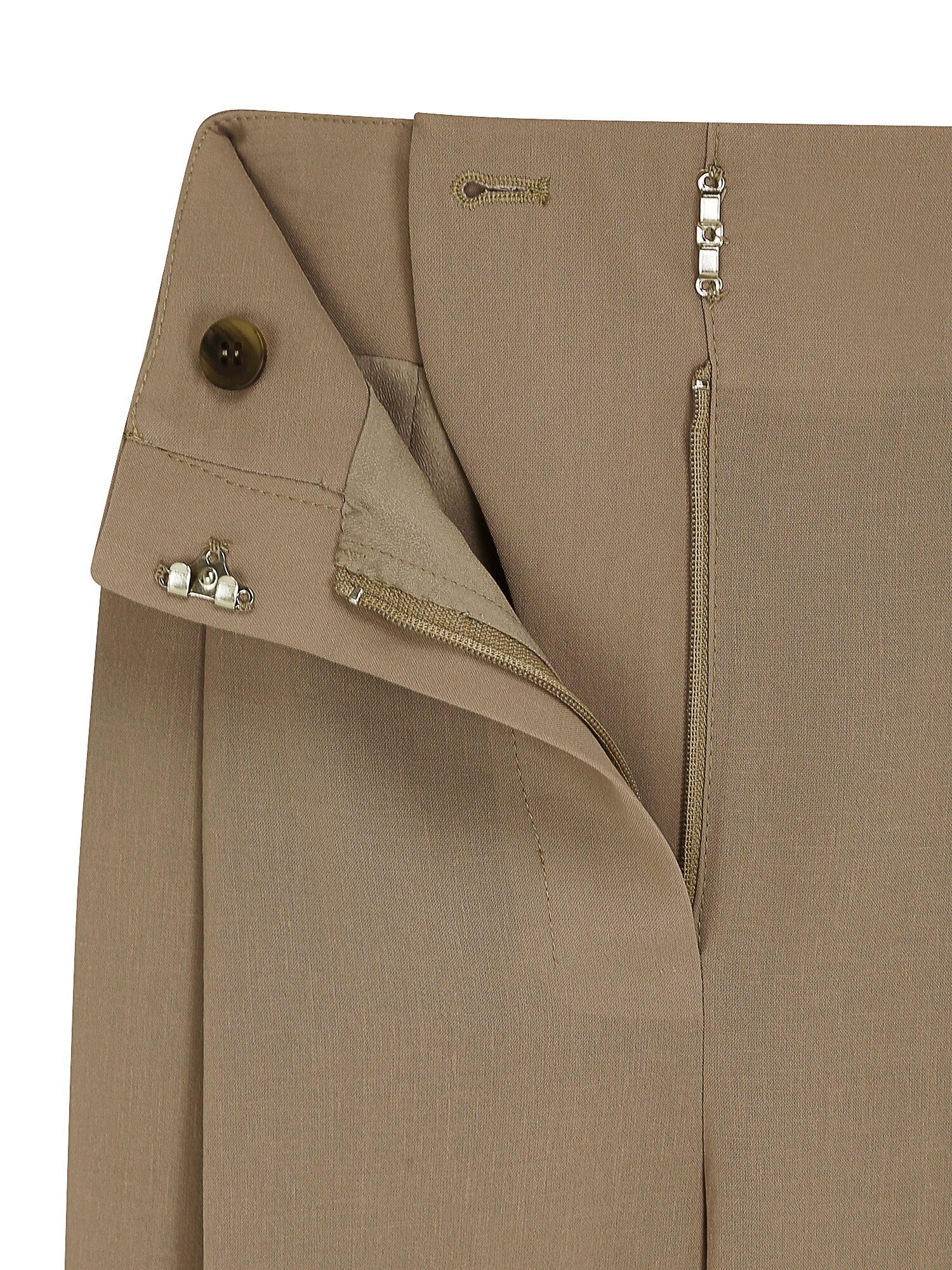 미니멀 원턱 와이드 팬츠 (LIGHT BROWN)