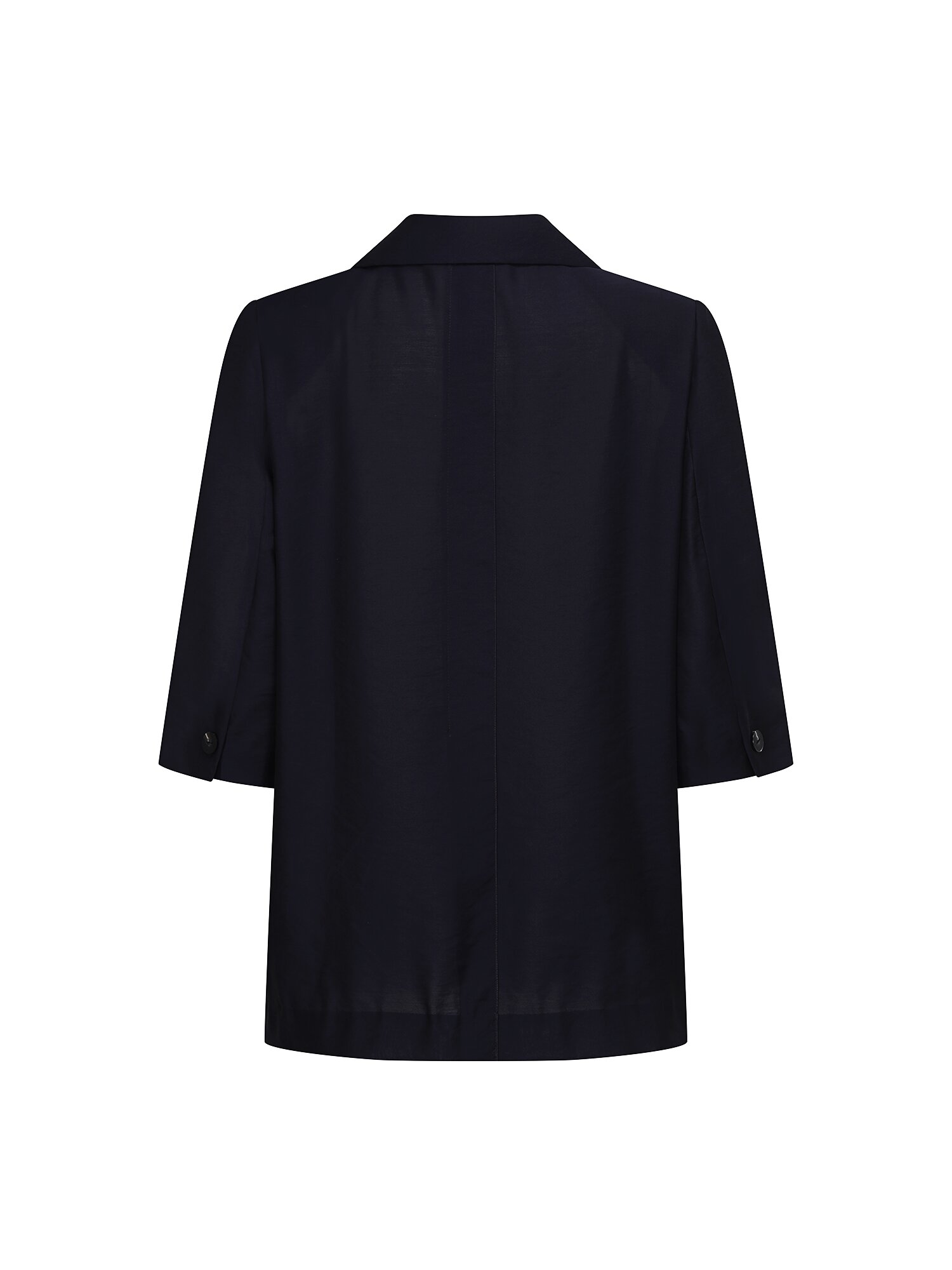 포켓 7부 테일러드 투버튼 재킷 (NAVY)