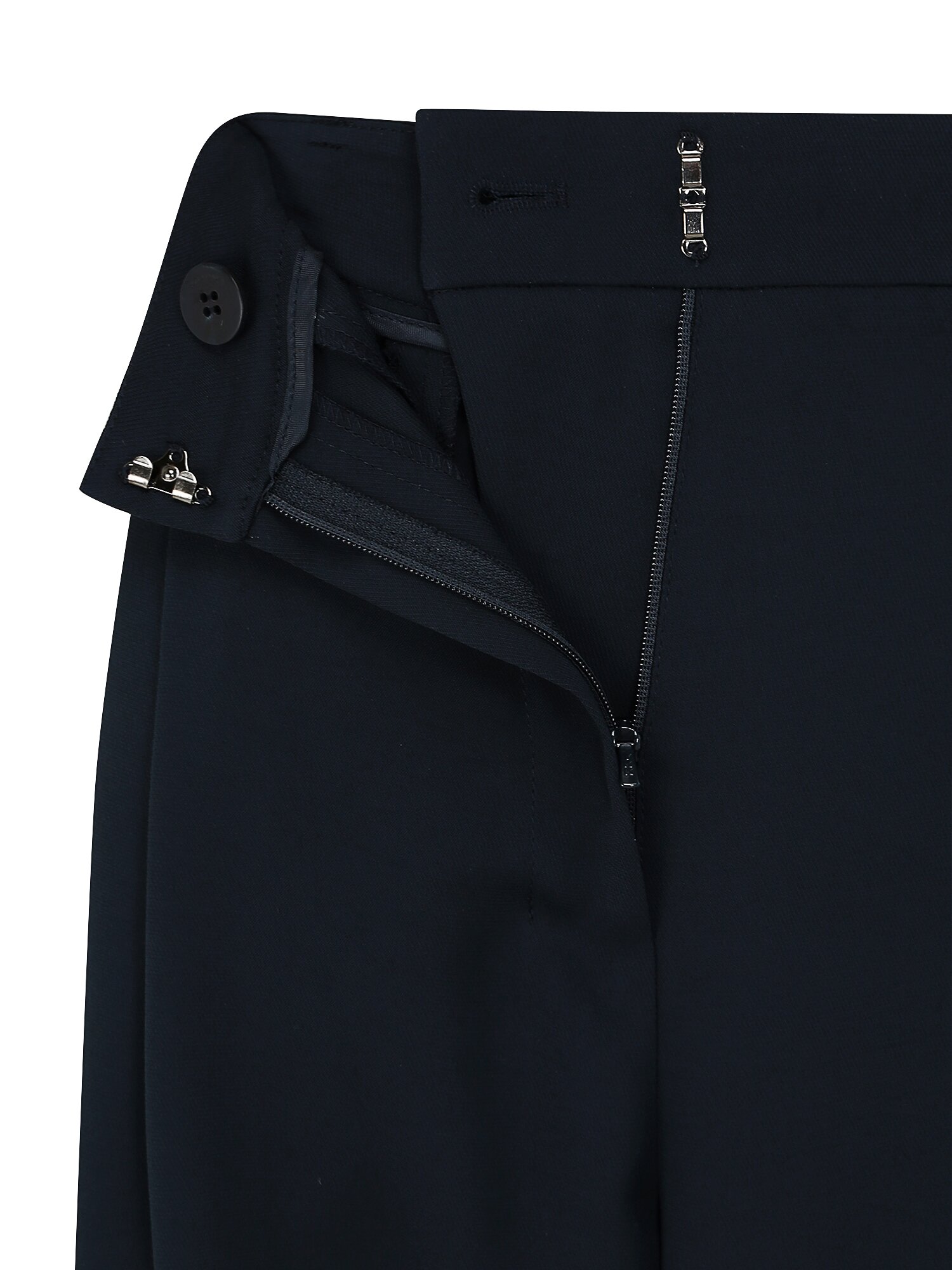 벨티드 투턱 와이드 팬츠 (NAVY)