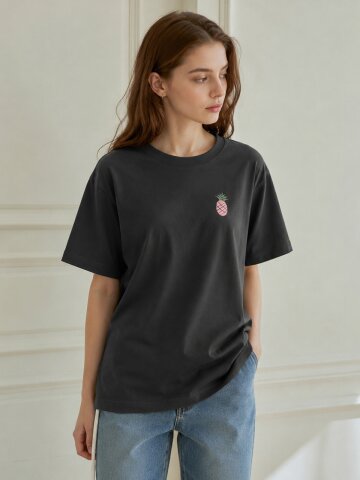 PPA MINI LOGO T-SHIRT_CHARCOAL