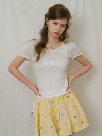 Cest_Simple top and sleeveless two-piece set