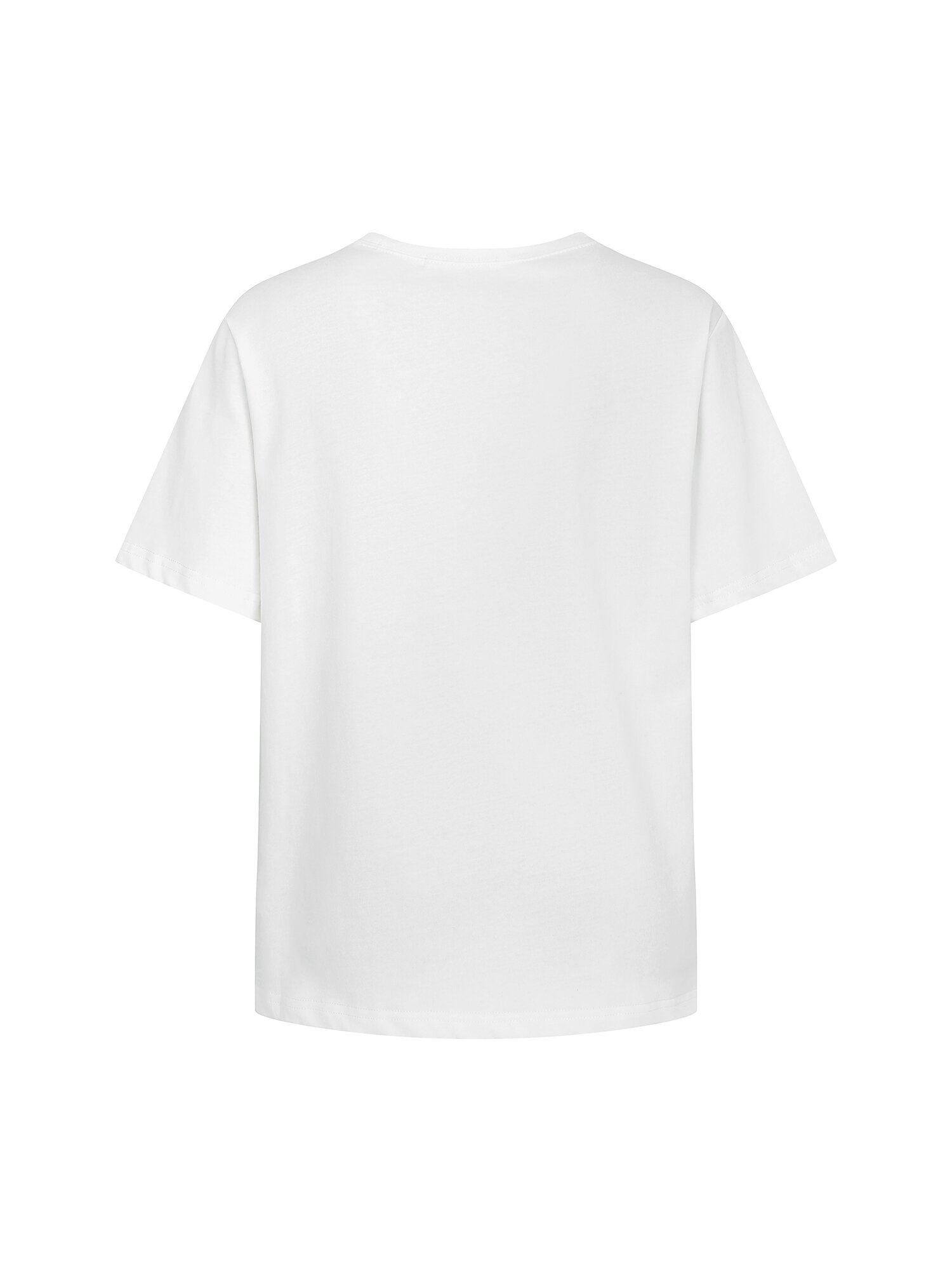 코튼 벨벳 레터링 티셔츠 (WHITE)