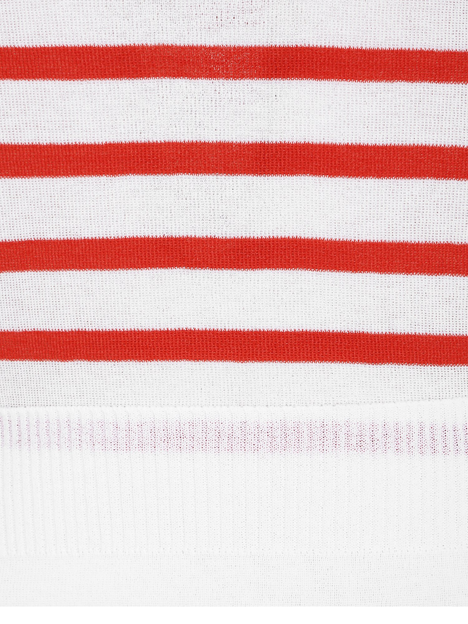 스트라이프 자수 브이 칼라 니트 (STRIPE RED)