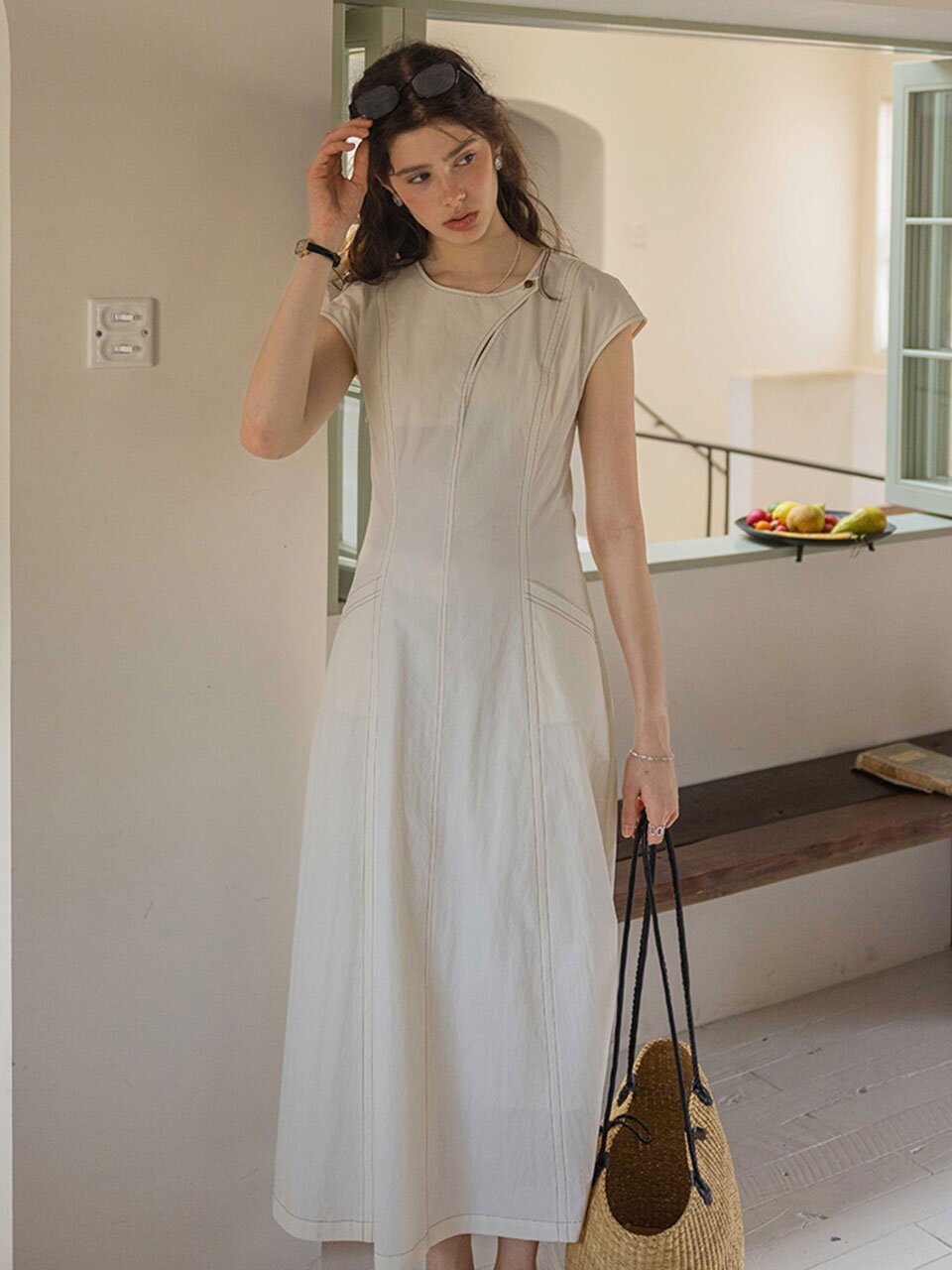 DA_Skin asymmetrical dress_2color