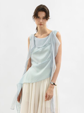 WD_Soft drape sleeveless top_BLUE
