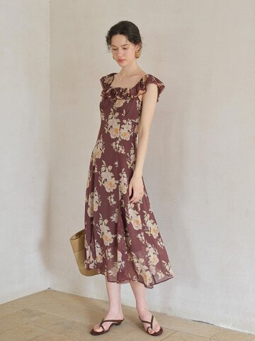 SR_Off-shoulder floral dress