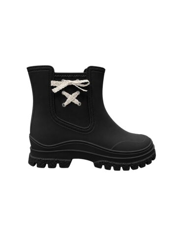 DAINTY LACE RAIN BOOTS_BLACK