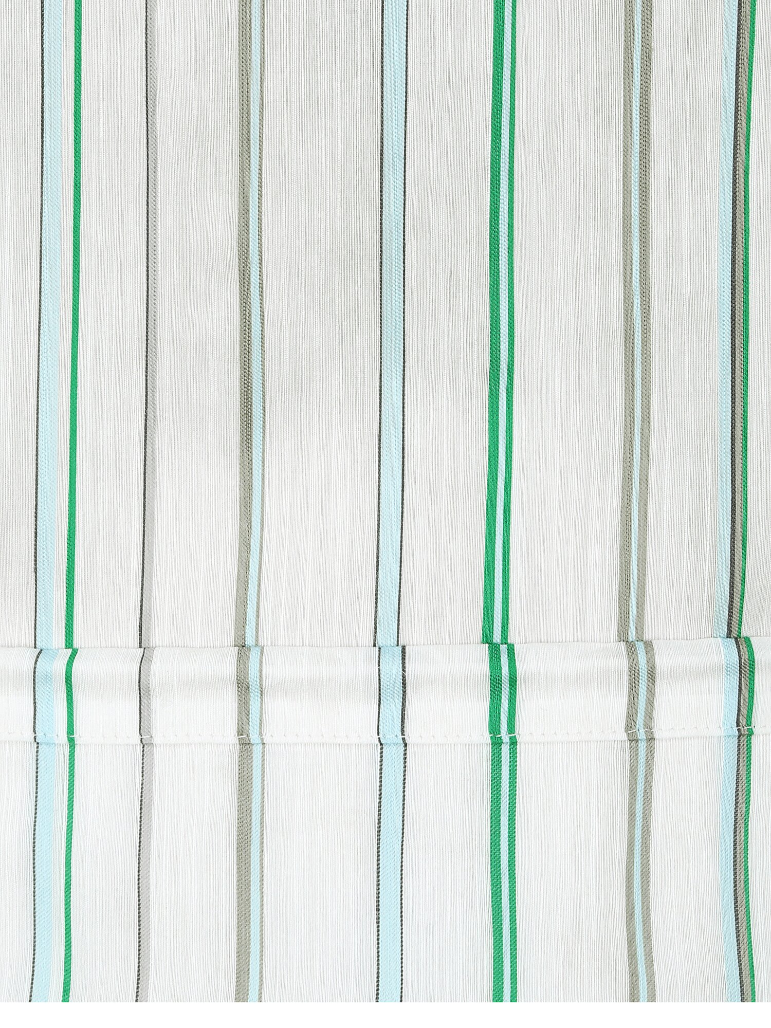 루즈핏 스트링 셔츠 블라우스 (STRIPE GREEN)