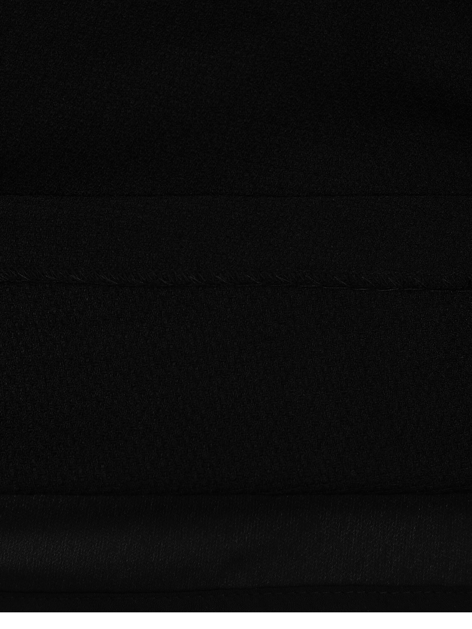 배색 스카프넥 플레어 원피스 (BLACK)