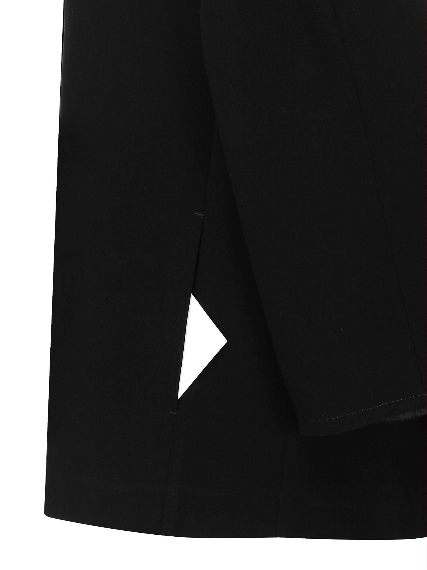 루즈핏 7부 라운드넥 재킷 (BLACK)