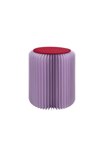 리멤버 파필리온 종이 스툴 라일락 / Paper Stool Papillon Lilac / PH62