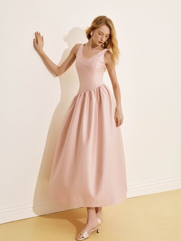 YY_Satin gown long dress